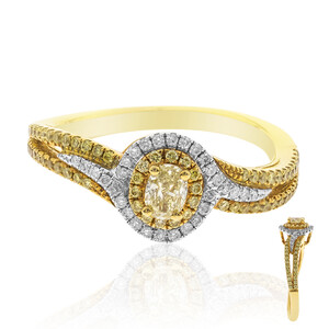 Gouden ring met een gele SI2 diamant (CIRARI)  9415EV