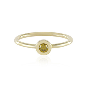 Gouden ring met een I3 Gele Diamant 9435KD