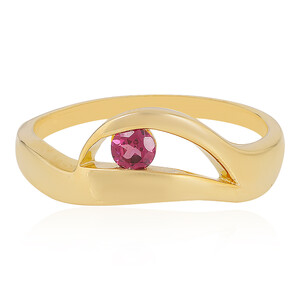 Zilveren ring met een roze toermalijn 9442BI