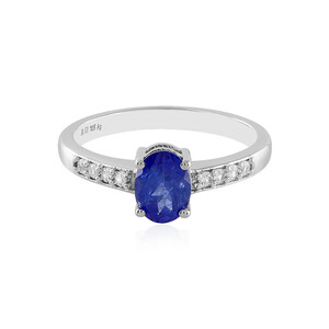 Zilveren ring met een tanzaniet 9567UH