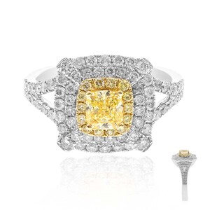 Anillo en oro con Diamante amarillo SI2 (CIRARI)  9718VP