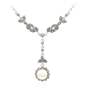Freshwater pearl Silver Necklace 9831LI