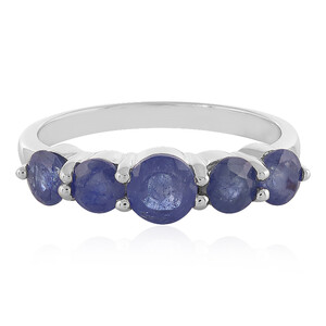 Madagascar Blue Sapphire Silver Ring 9860PH