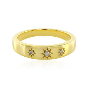 PK (J) Diamond Silver Ring 9872IJ